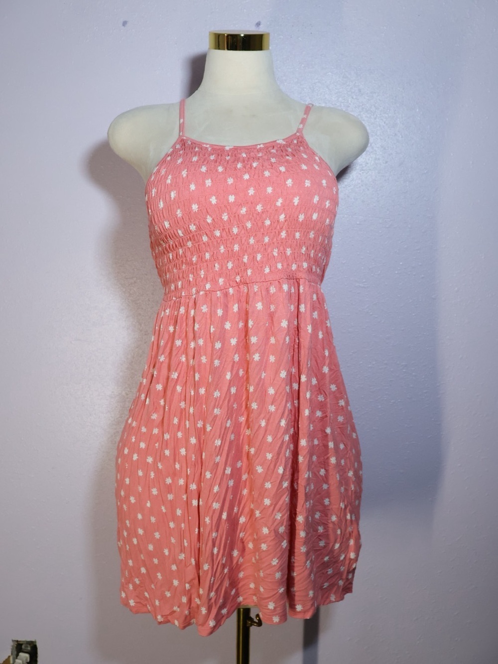 wonder nation Pink Floral Smocked Sundress